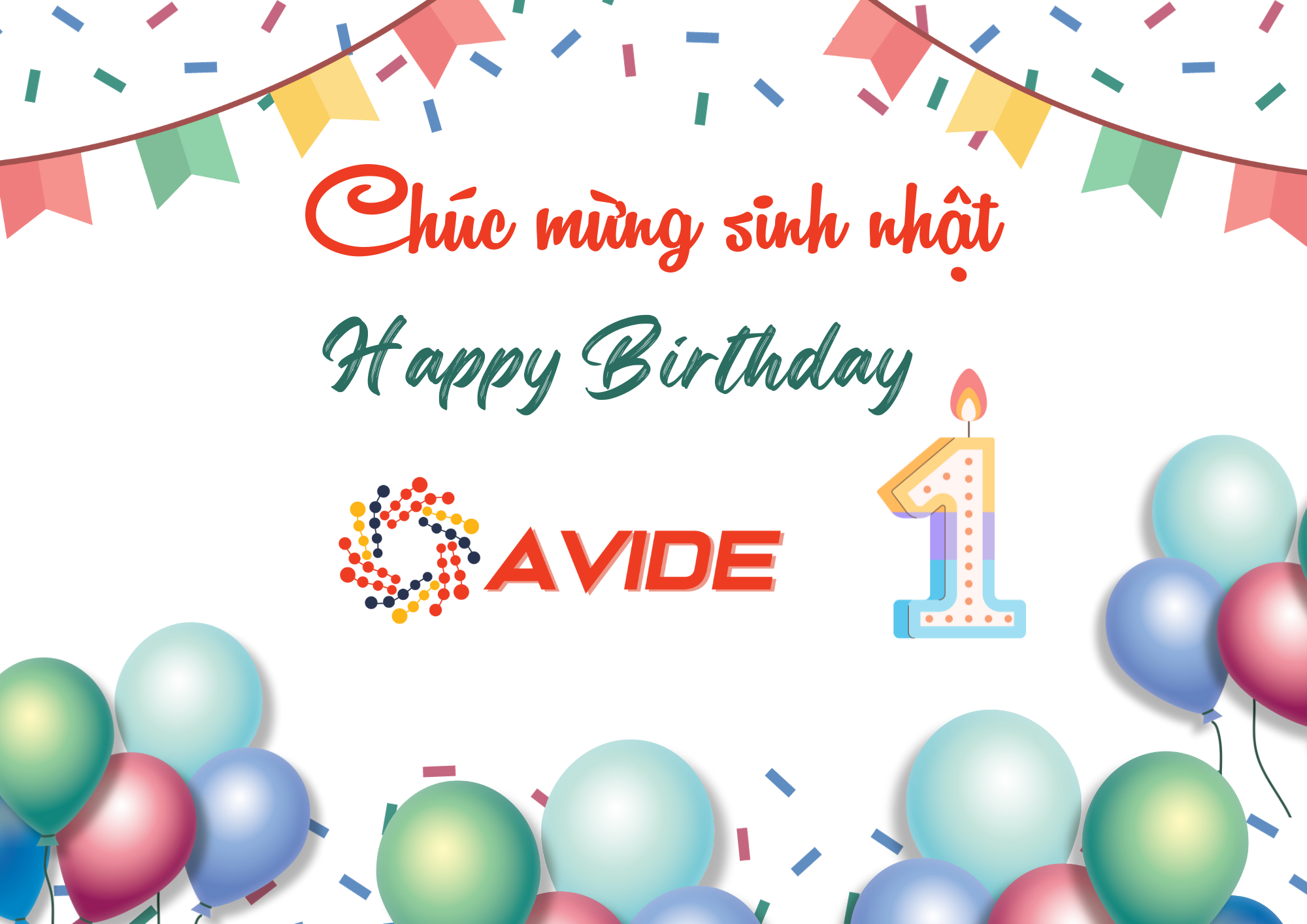Mừng sinh nhật AVIDE 1 tuổi 