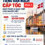 Poster khóa tiếng Đan Mạch AVIDE Khóa 1 khai giảng 30/09/2026, MobilePay Box #109742