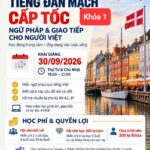 Poster khóa tiếng Đan Mạch cấp tốc của AVIDE, khai giảng 30/09/2026